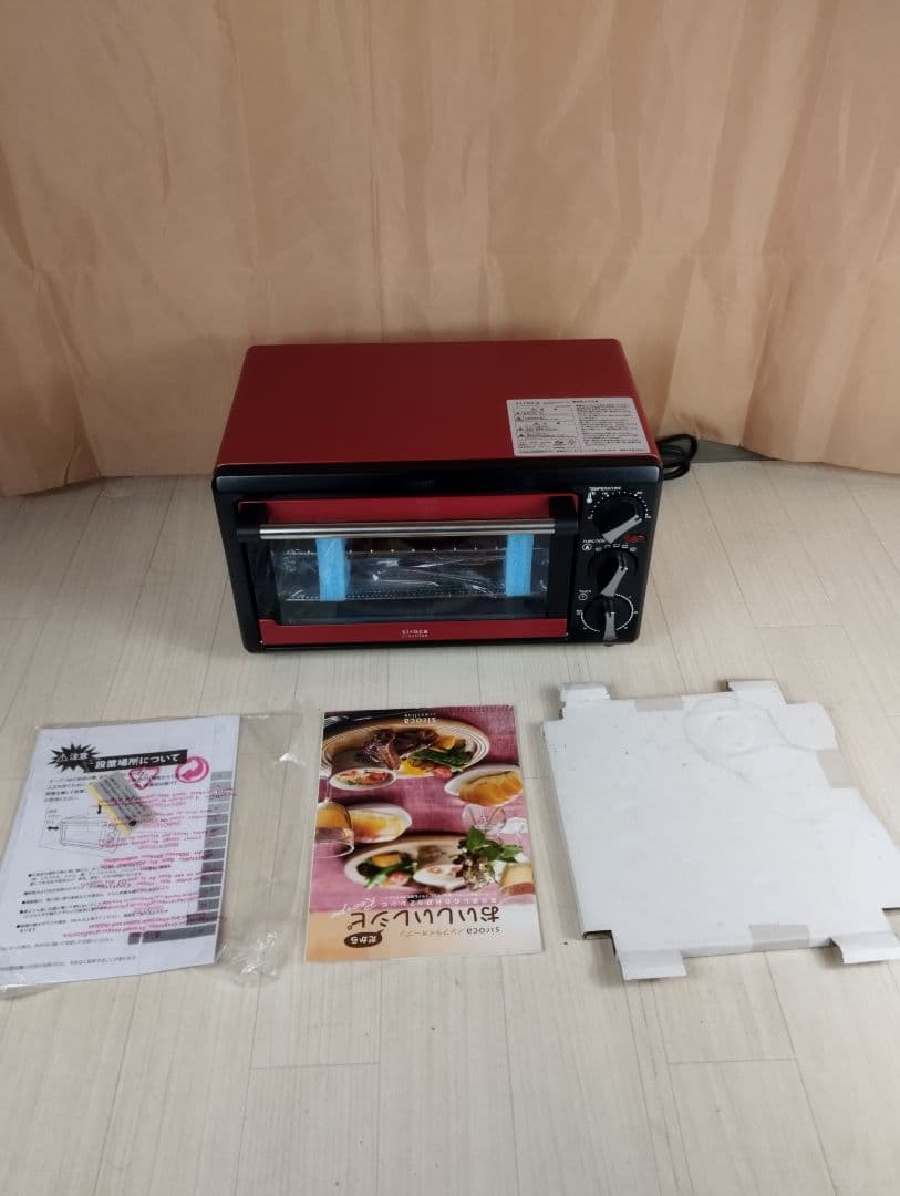 シロカ オーブン ブラック/レッド　未使用