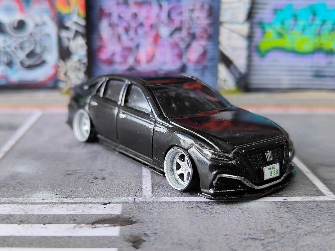 トミカ改造 トヨタ 220クラウン VIP仕様 ☆深リム ☆ホットウィール