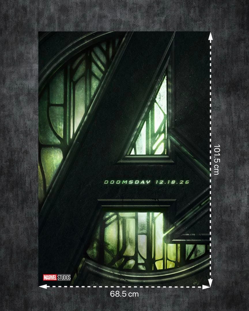 映画館用両面印刷ポスターUS版:アベンジャーズ/ドゥームズデイ マーベル