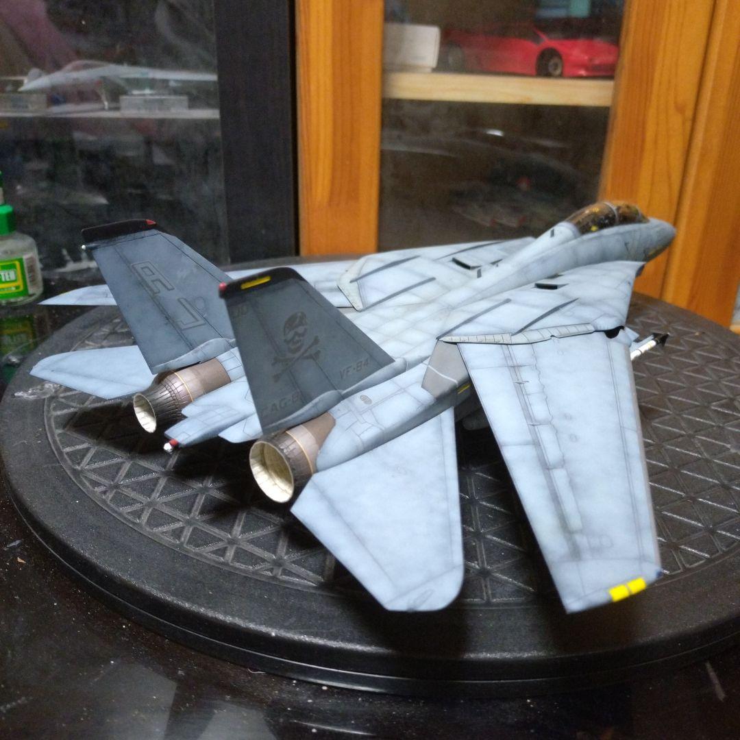 タミヤ 1/48 F14Aプラモデル塗装済み完成品