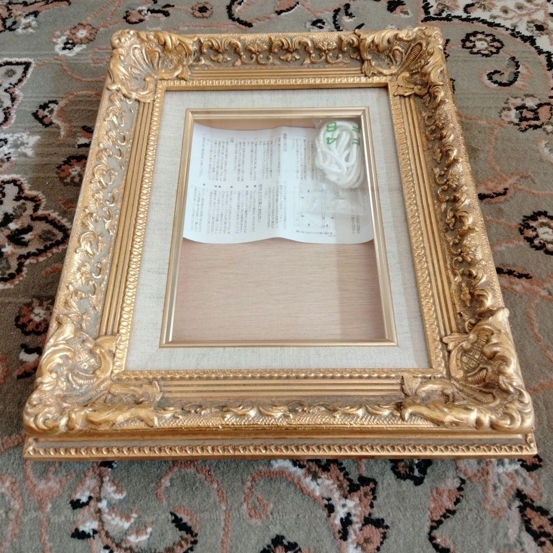 最高級油絵額縁ゴールド箔押し日本製西洋風定価¥25000　S M号額縁新品未使用