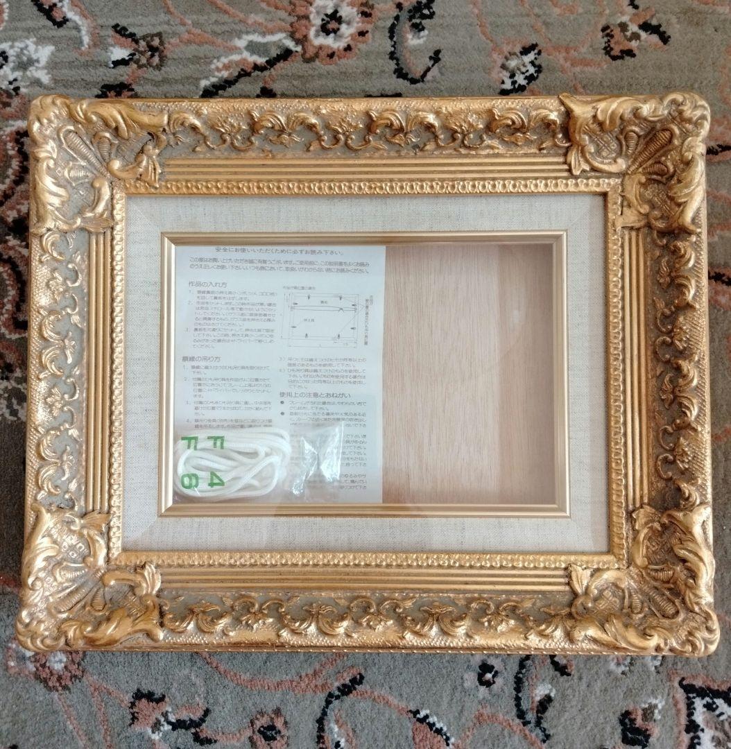 最高級油絵額縁ゴールド箔押し日本製西洋風定価¥25000　S M号額縁新品未使用