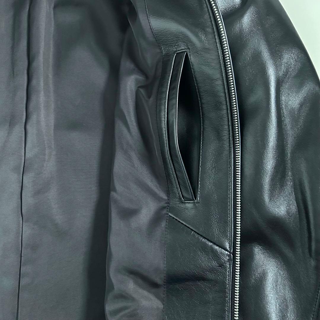 【新品未使用】BEAUTY&YOUTH シープ レザー ジップ ブルゾン L