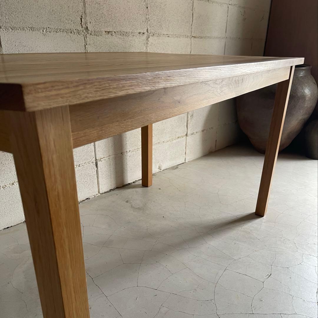 美品　MUJI 無印良品　ダイニングテーブル　オーク無垢材　北欧