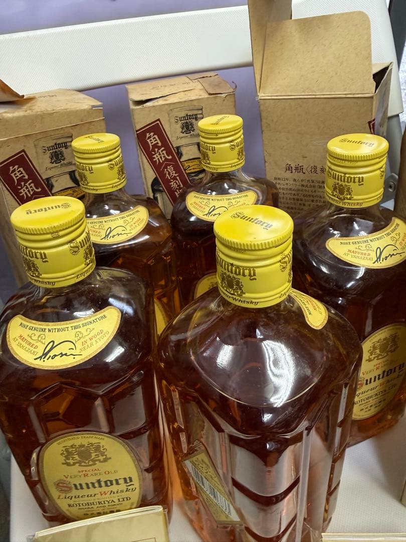 新品未開封角瓶復刻版非常に希少サントリーウイスキー 750ml 5本セット