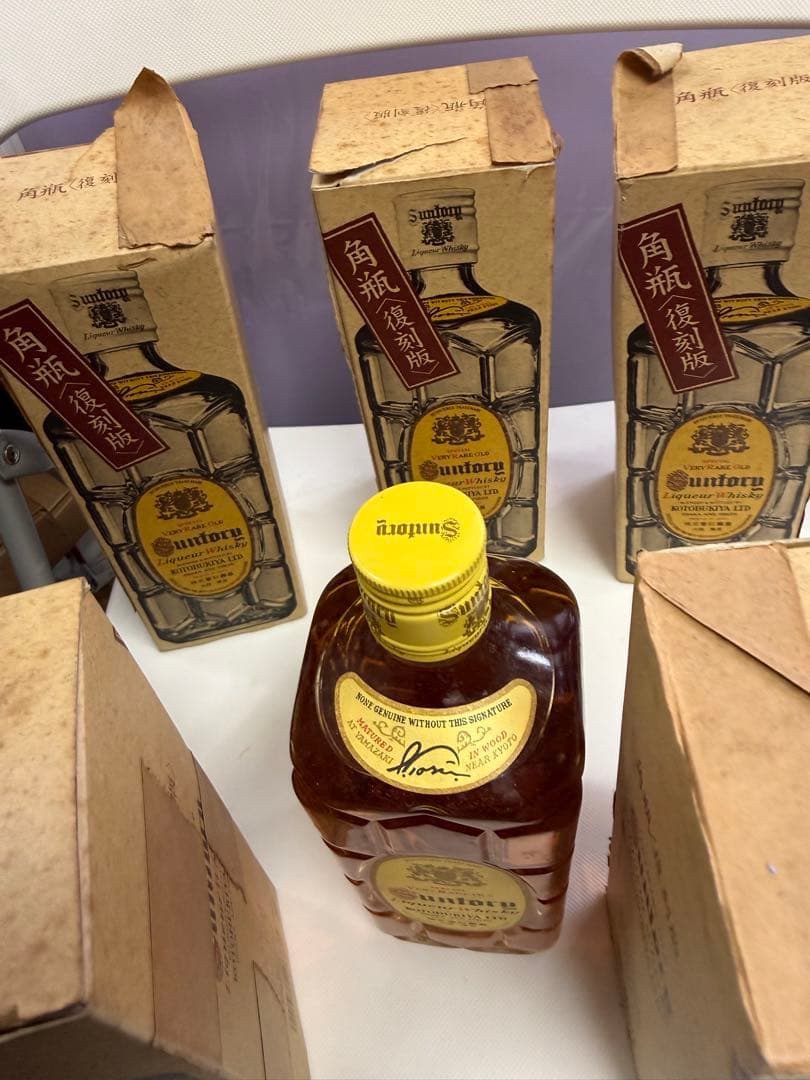 新品未開封角瓶復刻版非常に希少サントリーウイスキー 750ml 5本セット