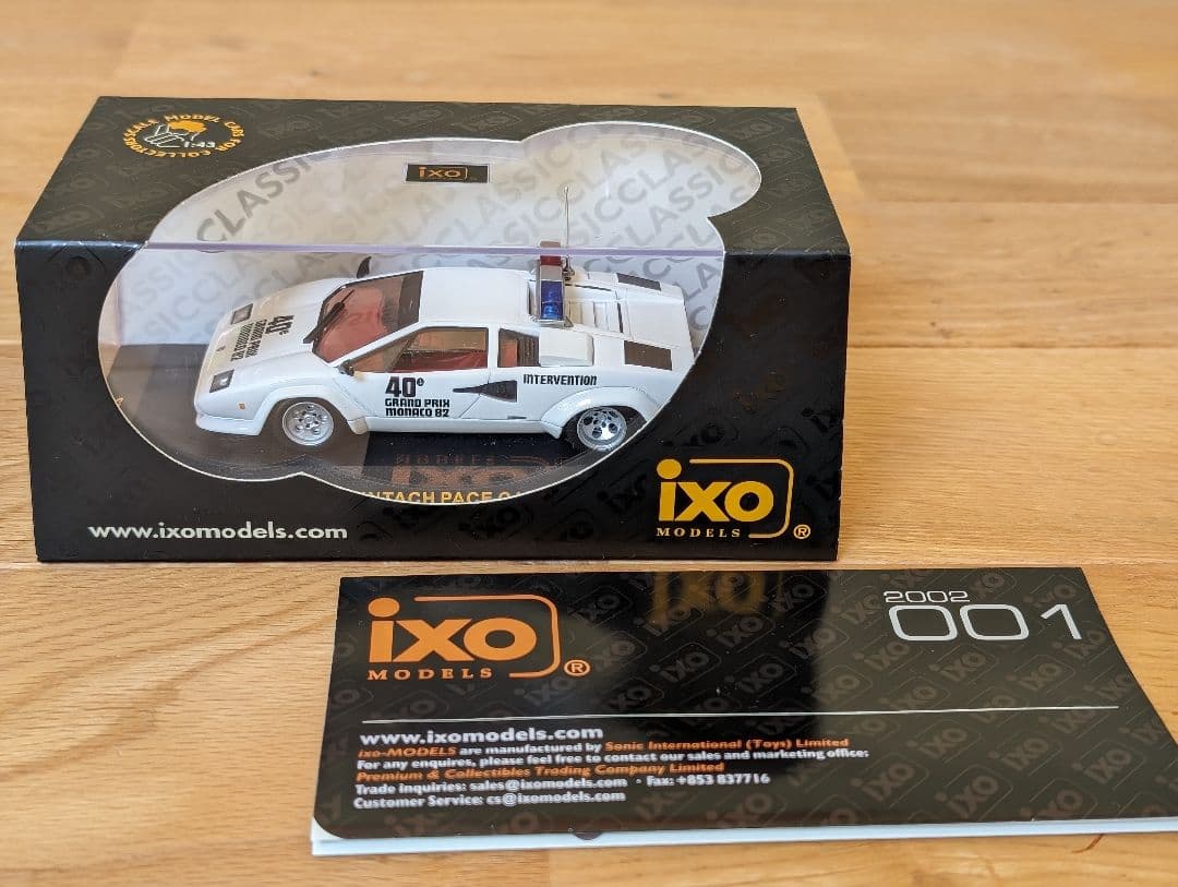 iXO 1/43 ランボルギーニ カウンタックモナコGPペースカー ミニカー