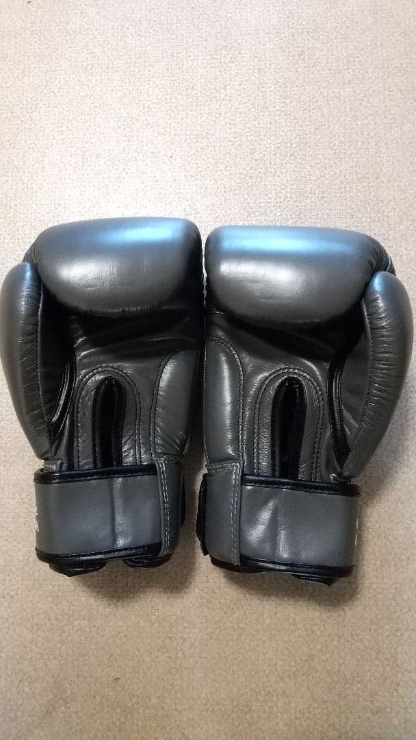 本革製WINDYボクシンググローブ 8oz グレーキックボクシング NNP