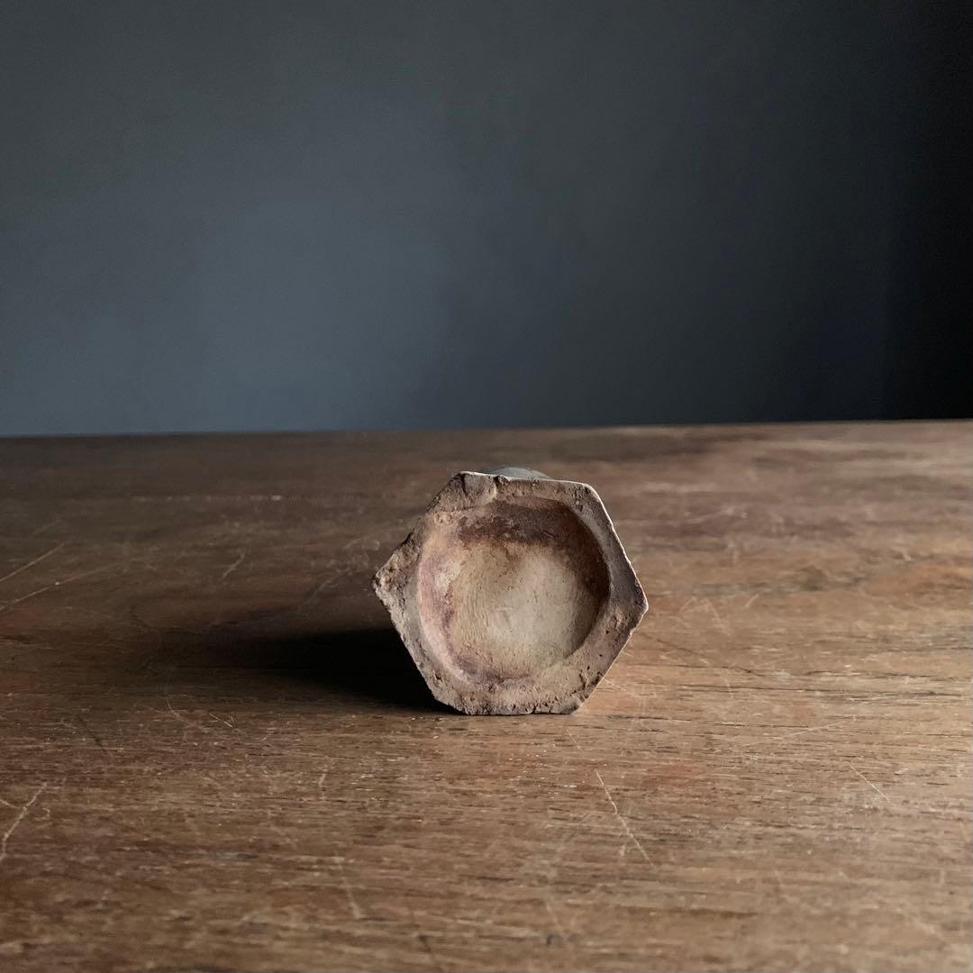 銹絵 染付 筒盃 巾筒 杓立 線香立 古道具 京焼 清水焼 古道具