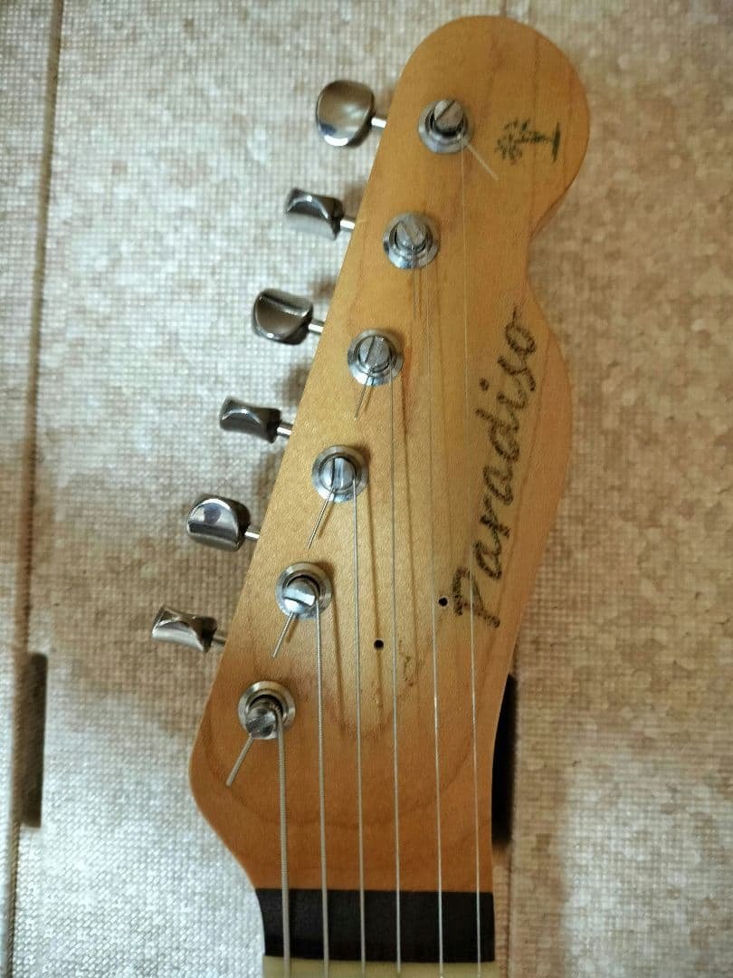 【自作コンポーネントギター】テレキャスタータイプ(配線アレンジ済)　ケース付き