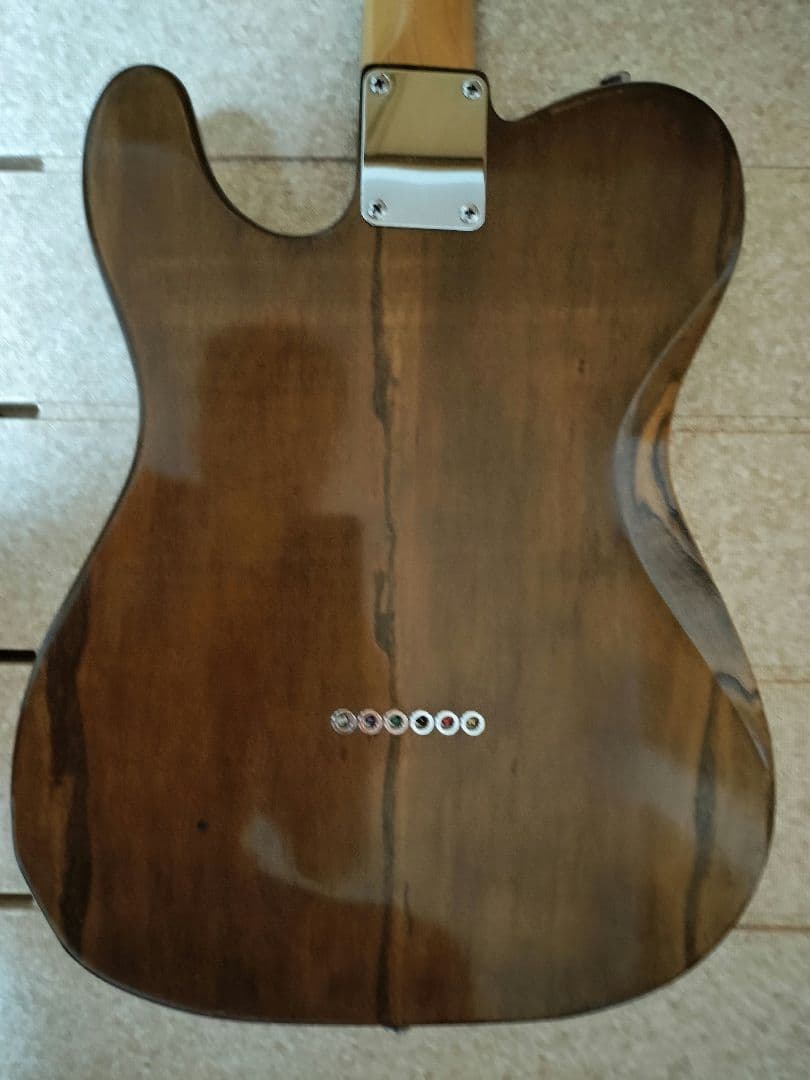 【自作コンポーネントギター】テレキャスタータイプ(配線アレンジ済)　ケース付き