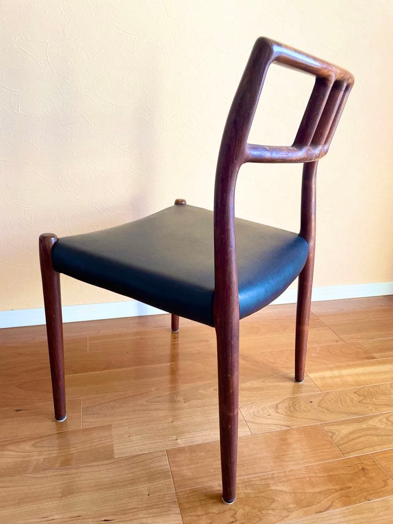 ダイニングチェア4脚デンマークニールス・モラー チーク材 椅子　大塚家具リペア③