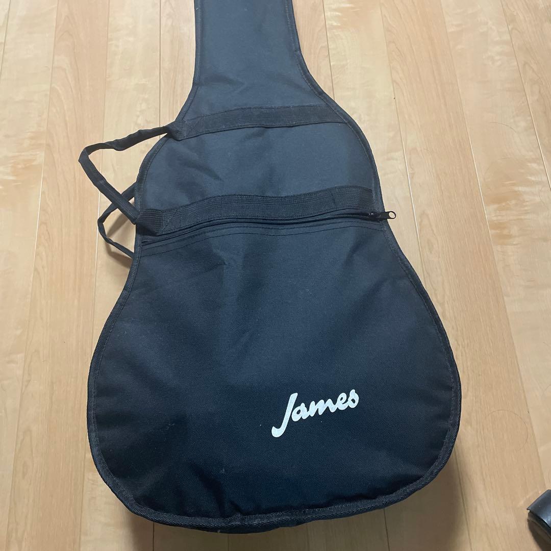 James J-300D BBT アコースティックギター ケース、チューナーつき