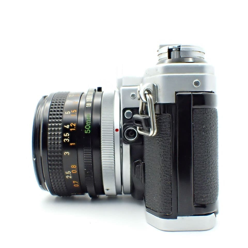 【動作確認済】Canon AE-1＆FD 50mm f1.8 新品電池付