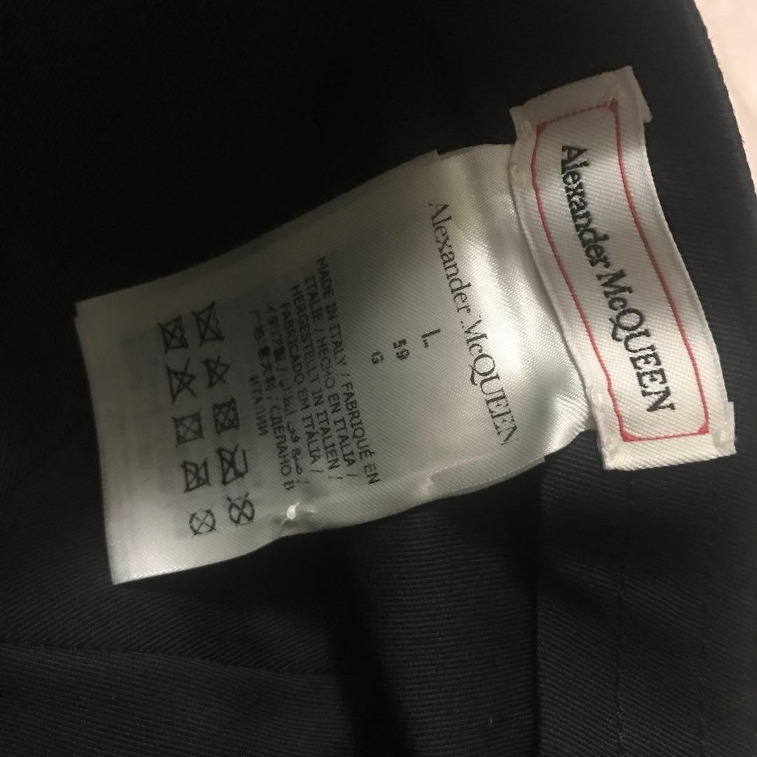 美品Alexander McQueen ベースボールキャップ 黒 M