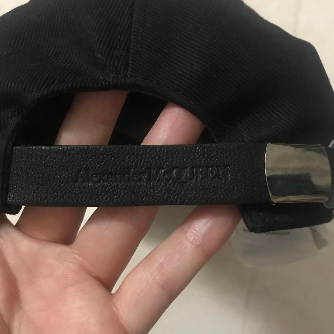 美品Alexander McQueen ベースボールキャップ 黒 M