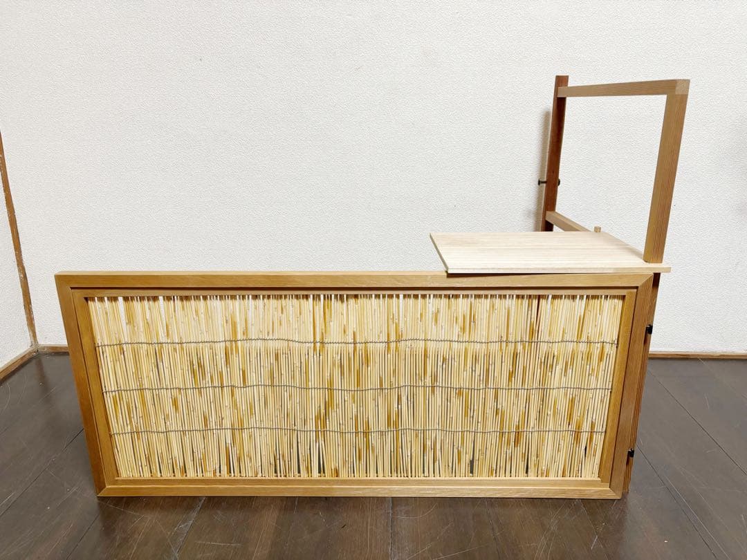 ほぼ未使用 茶道具 台目棚 有楽好写 (自在棚) 組み立式 元箱