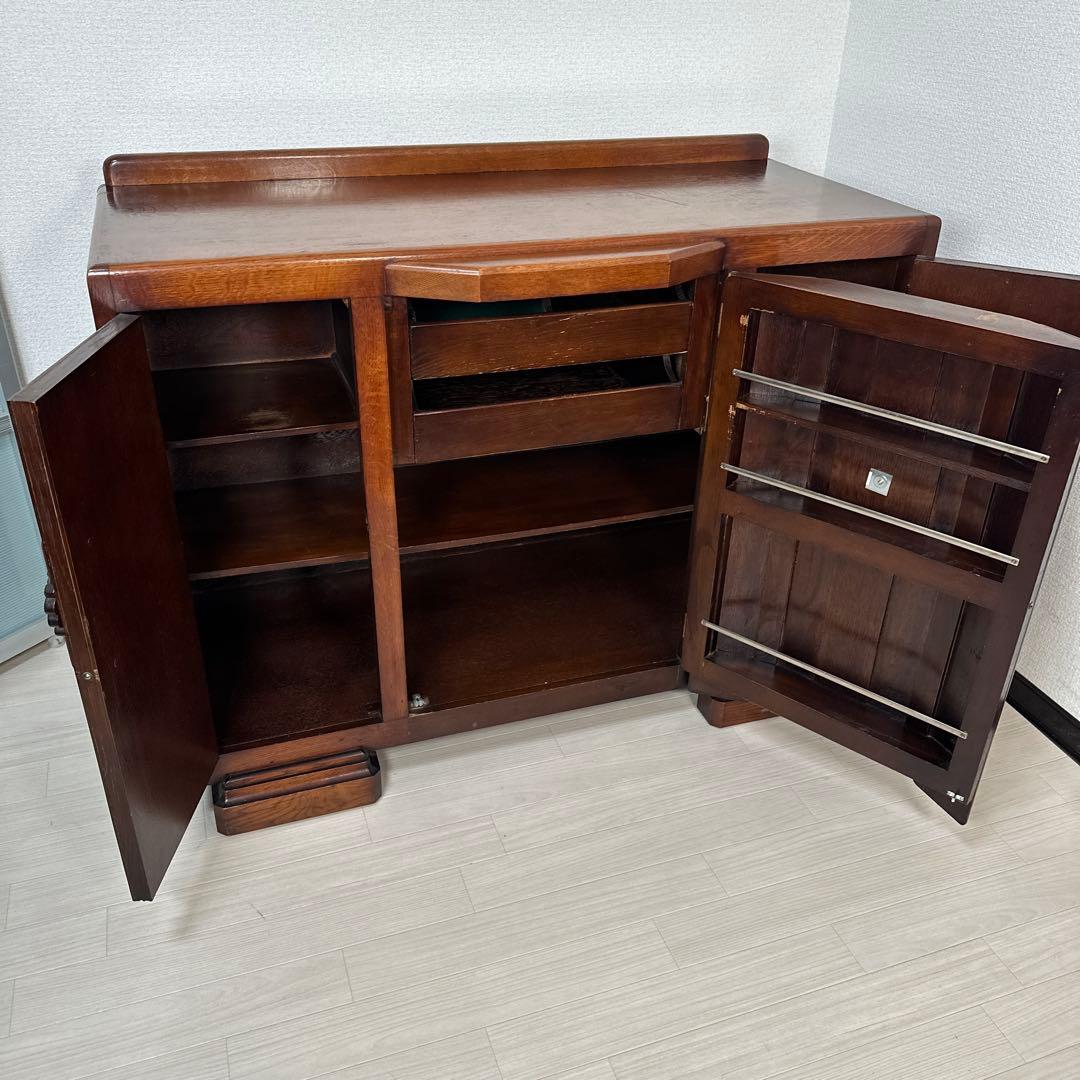 英国 イギリス アンティーク調 サイドボード サイドキャビネット ※iso※