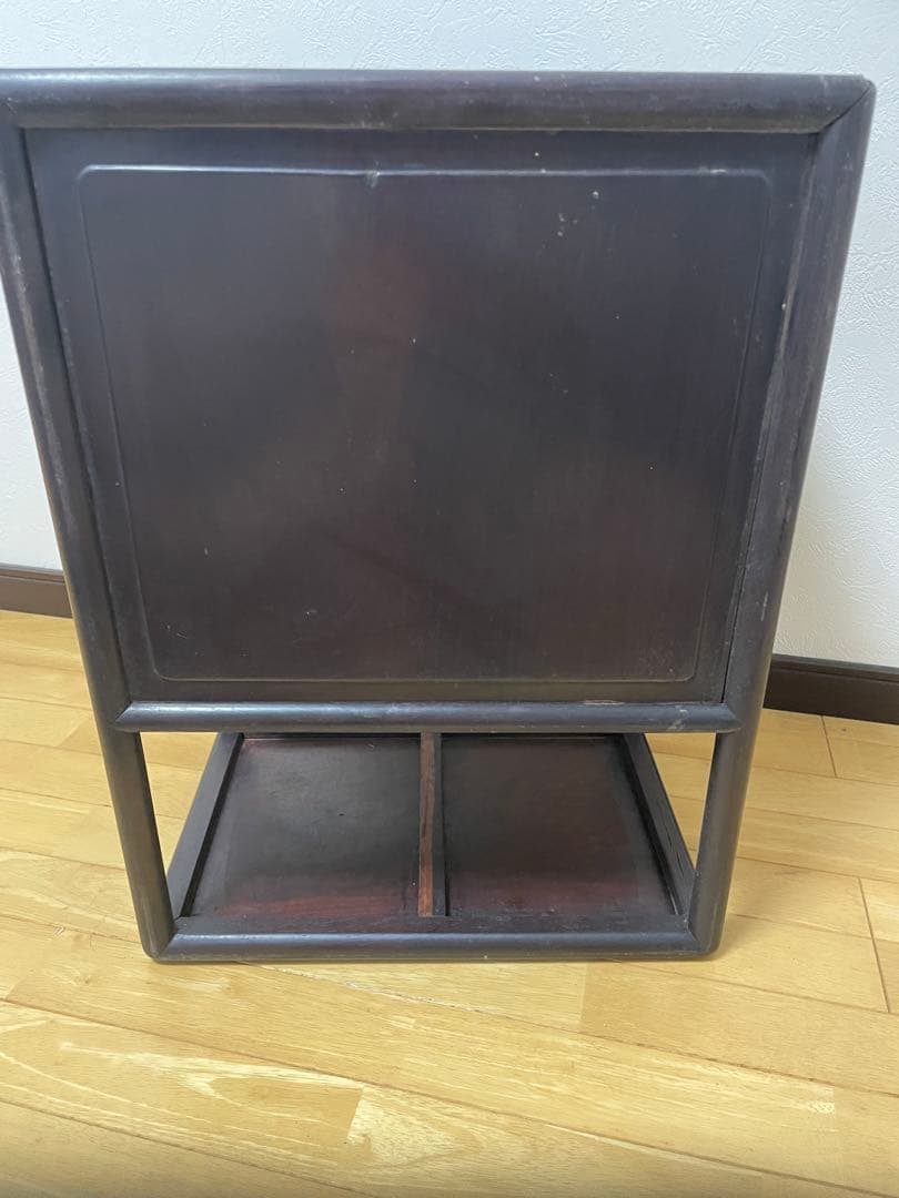 ナ*コ様 木製/漆塗/観音開き/茶箪笥/木工芸/時代/骨董/古美術/茶道/中国/