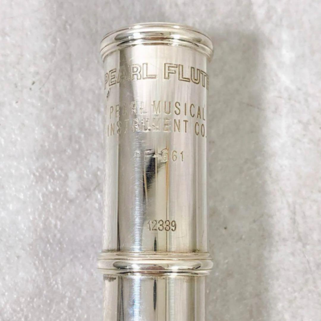 X363 Pearl パール PF-661 フルート 頭部管銀製 Eメカ 楽器