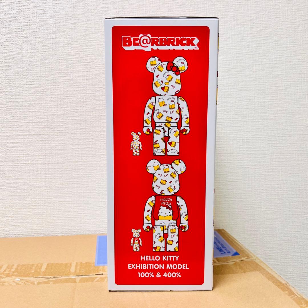 新品未開封 ベアブリック ハローキティ展 50周年 100% 400%