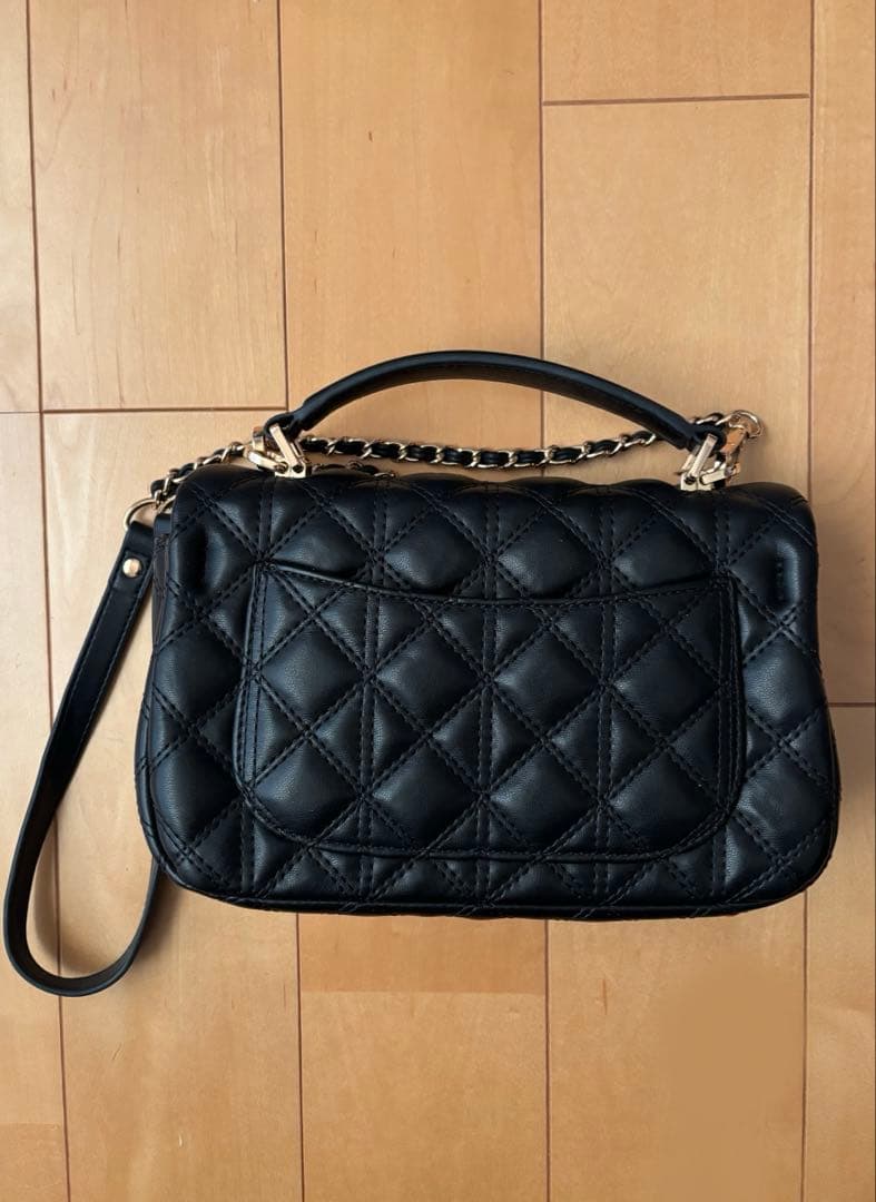 RANDA ２WAYモノグラムビジューキルティングバッグ