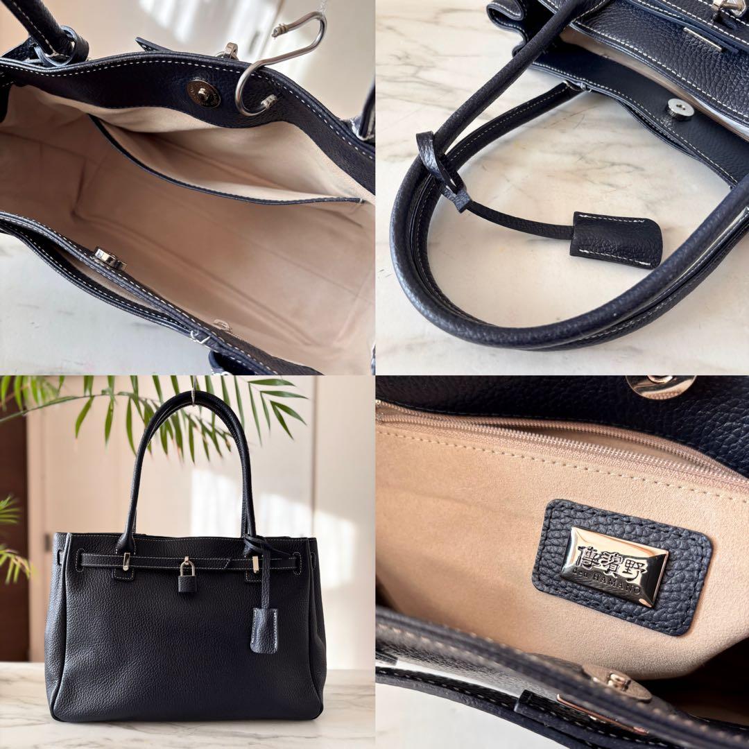 極美品 傳濱野 ミーティア レザートートバッグ