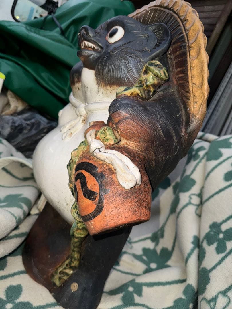 特大 65cm 信楽焼 たぬき 置物 福 狸 22号 タヌキ 縁起 開運