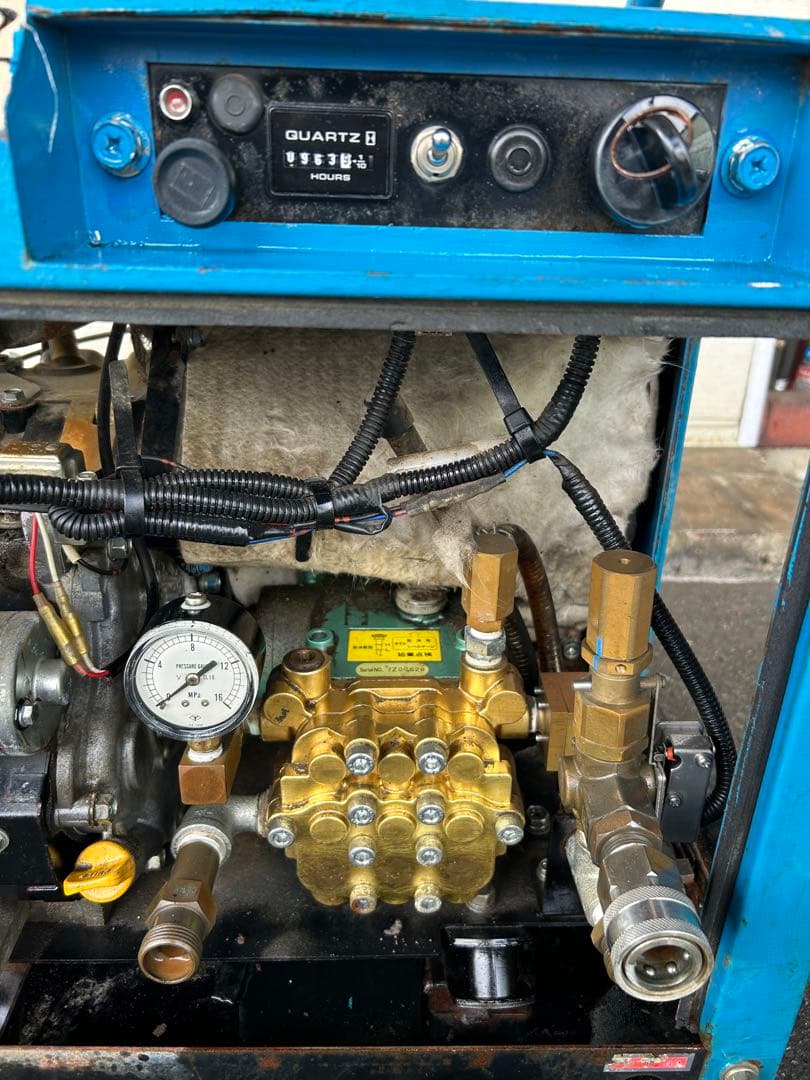 V2★ツルミHPJ-5ESM高圧洗浄機防音ガン・高圧ホース・給排水ホースセット