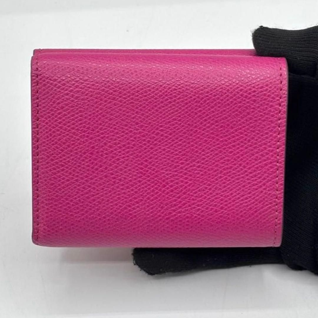 美品 現行 フェンディ 保存箱袋付 FFダイヤモンド バイカラー 三つ折り財布