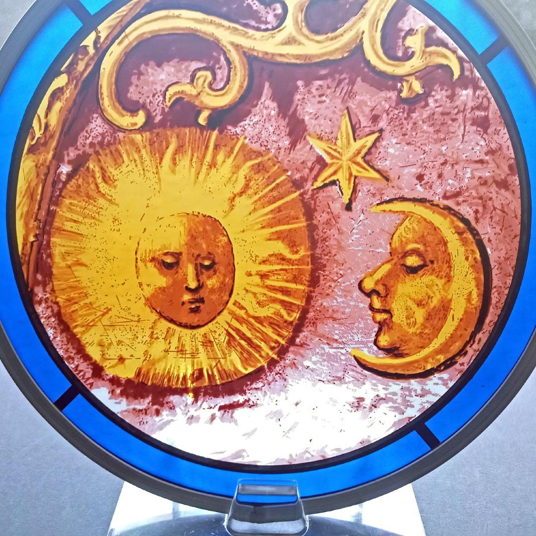 ニューヨーク メトロポリタン美術館ステンドグラス 太陽と月 グラスマスターズ社