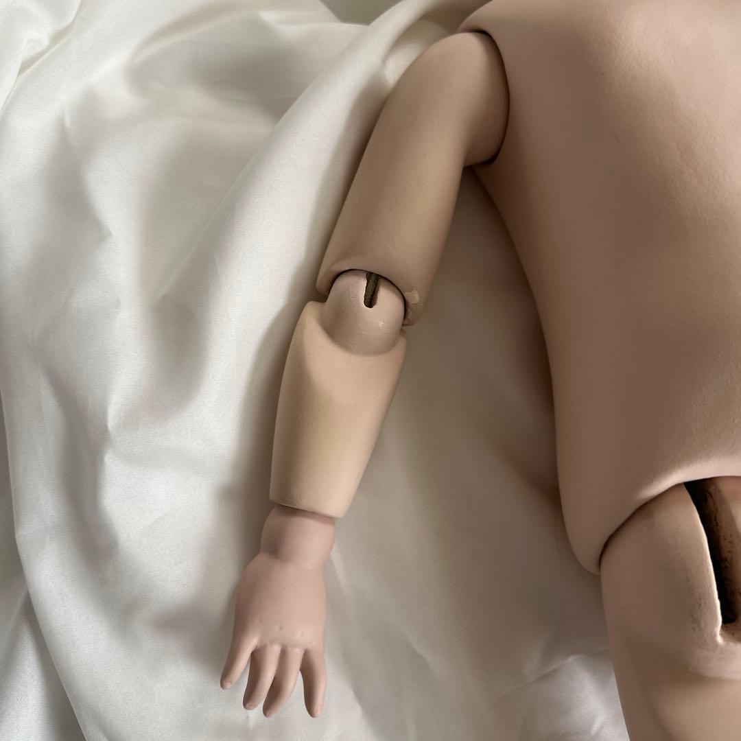 ビスクドール　ウィッグ付き　ドレス一式は付きません着用例