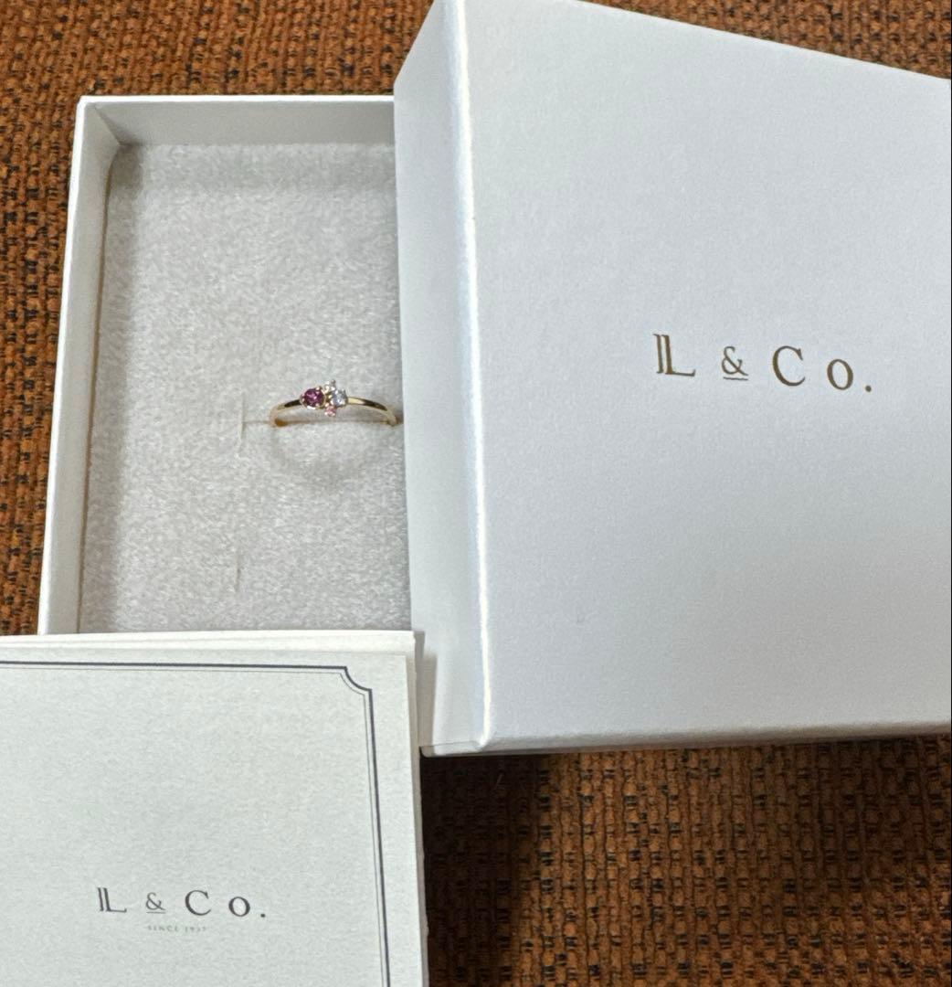 最終特価Jewel closet by L&Co.K10カラーストーンリング9号
