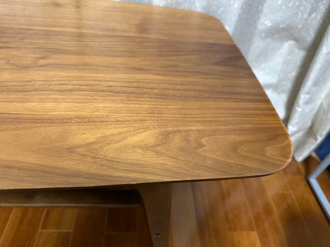 ウッド長方形テーブル 下棚付き