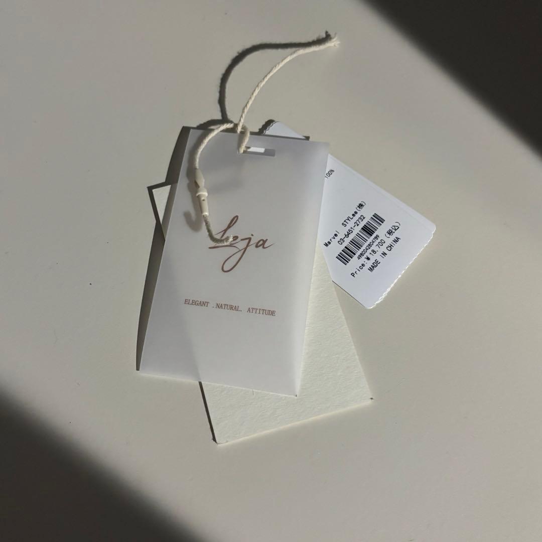 Leja オケージョンドレス 結婚式 配色パイピングプチハイネック花柄刺繍