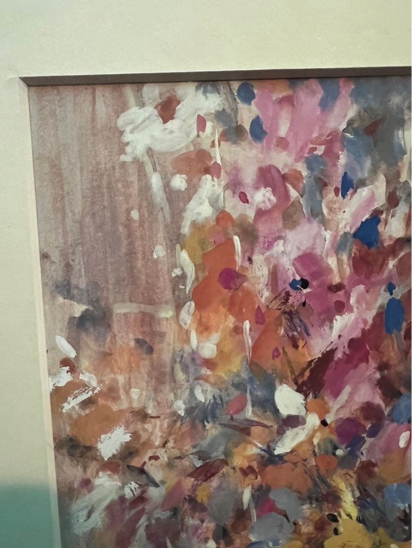 ノルブェ テーブルの花 アート 額縁 インテリア