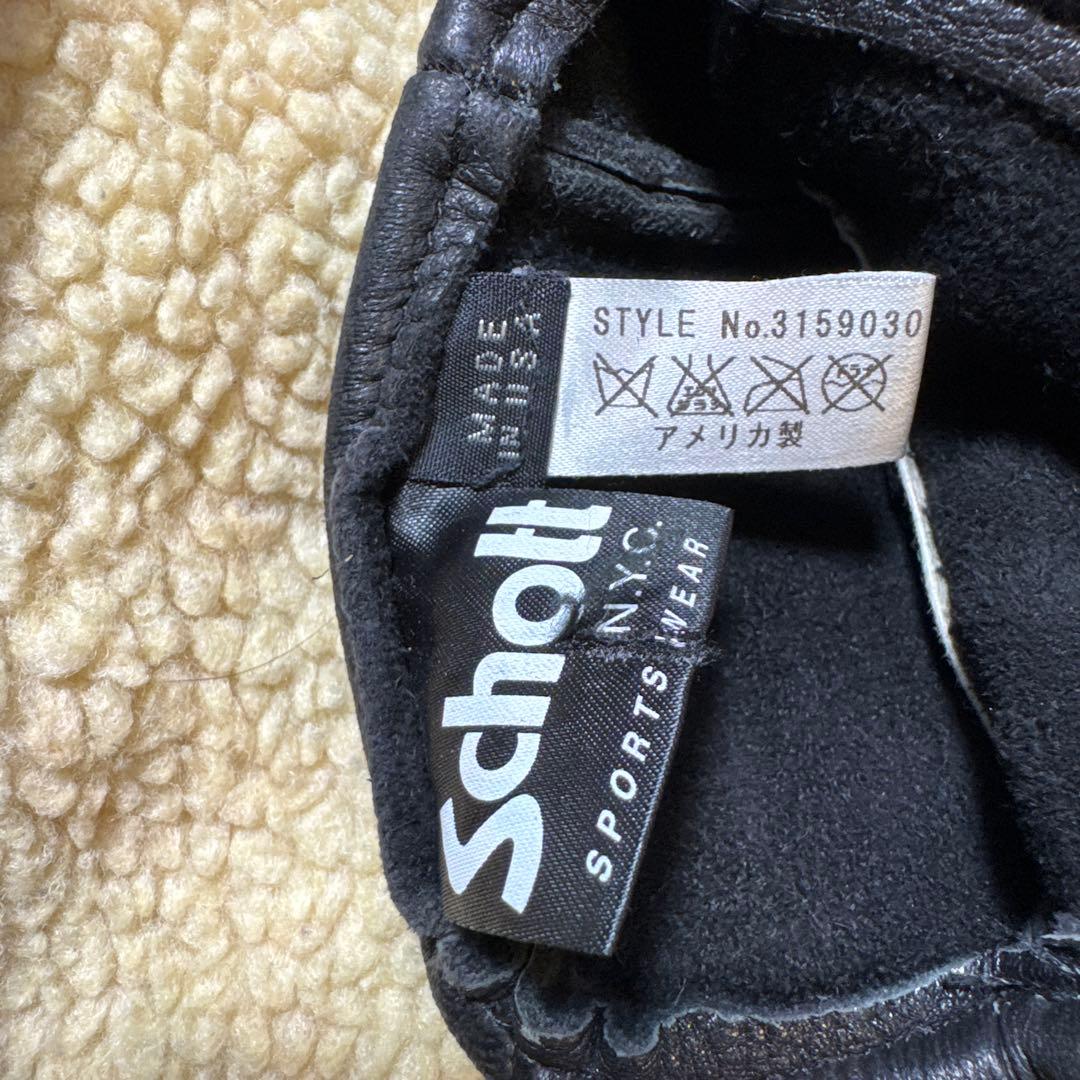 schott ショット　本革グローブ　ブラック　ほぼ未使用