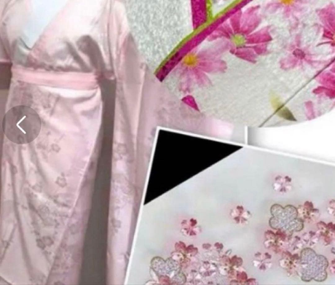 振袖セット 黒　白　中古