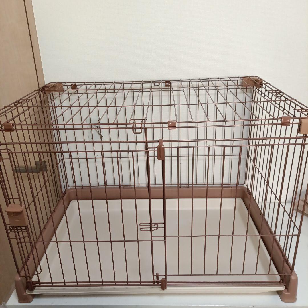 リッチェル ペット用 お掃除簡単サークル 90cm x 60cmブラウン【美品】