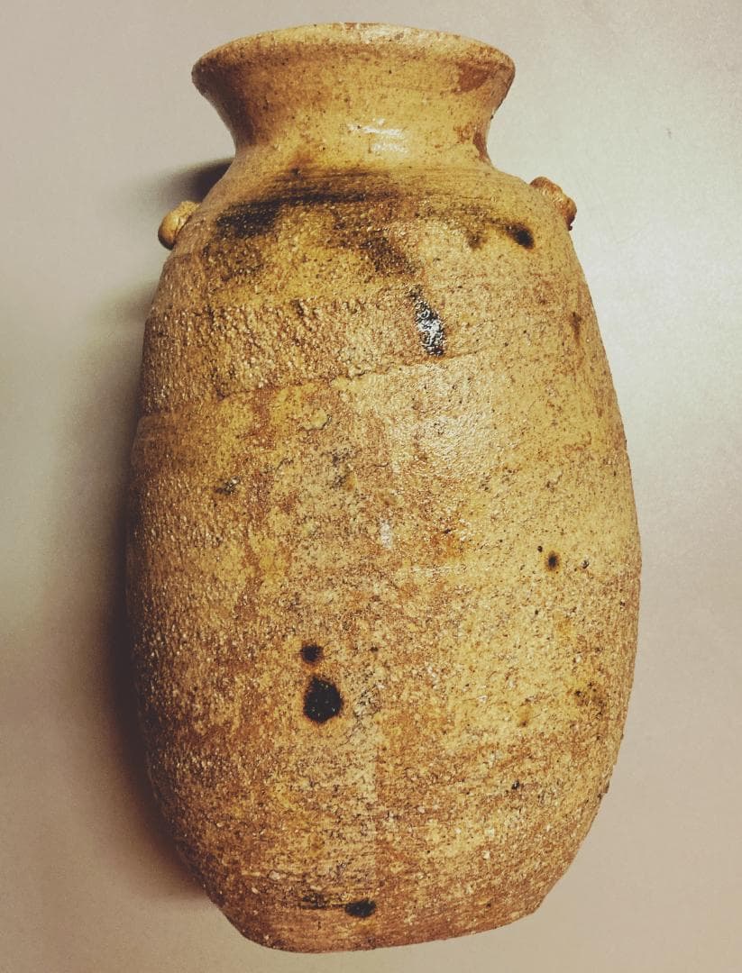 【値下げ】水野敬子 黄瀬戸 花入 【真作保証】