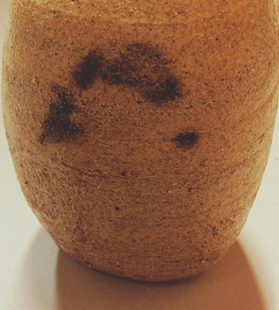 【値下げ】水野敬子 黄瀬戸 花入 【真作保証】