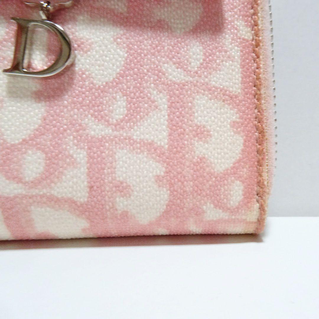 クリスチャンディオール ピンク トロッター リボン ケース /M202
