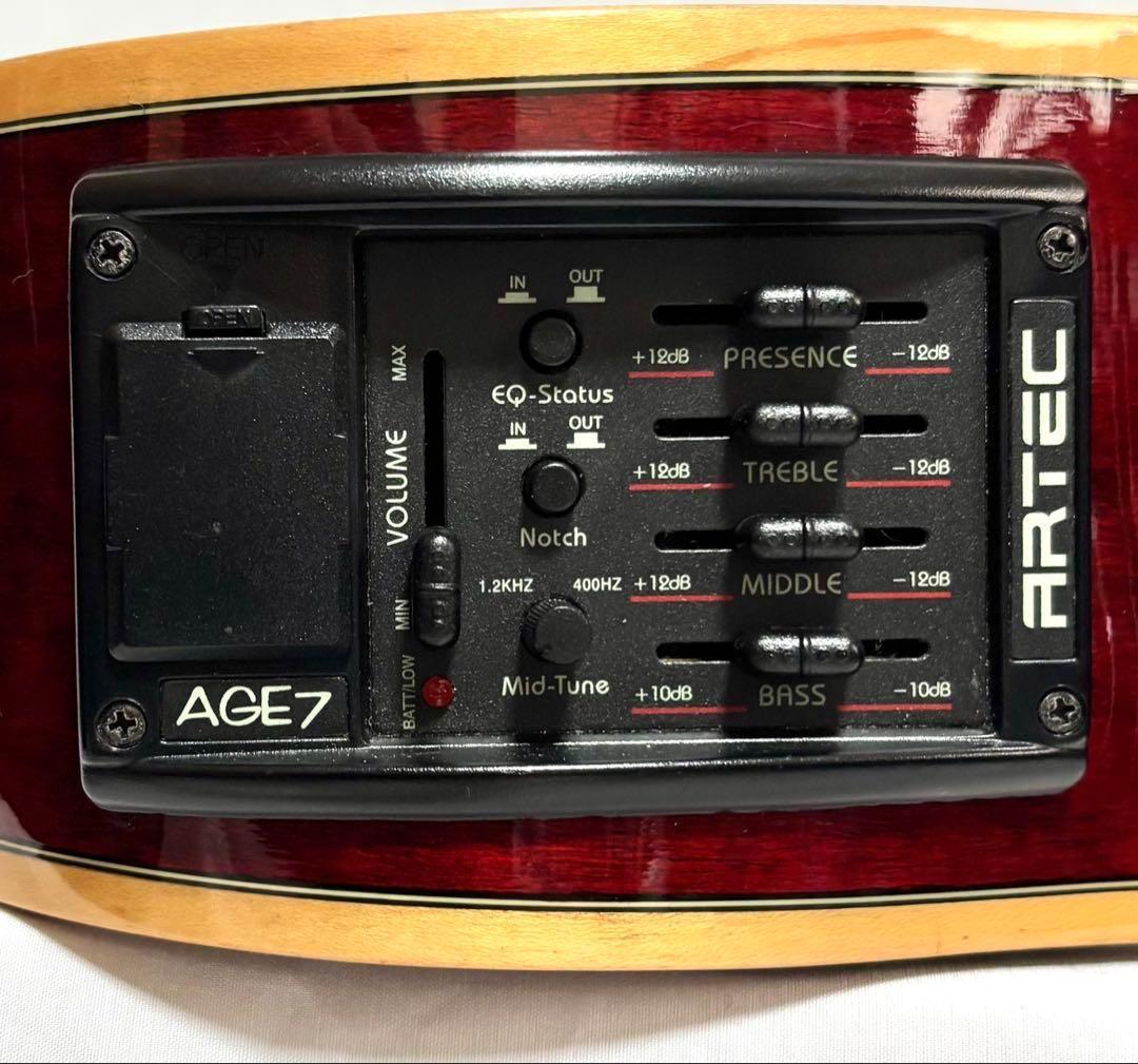 新品弦張替済　Zenn エレアコ ZF33CE fホール グローバーペグ美品