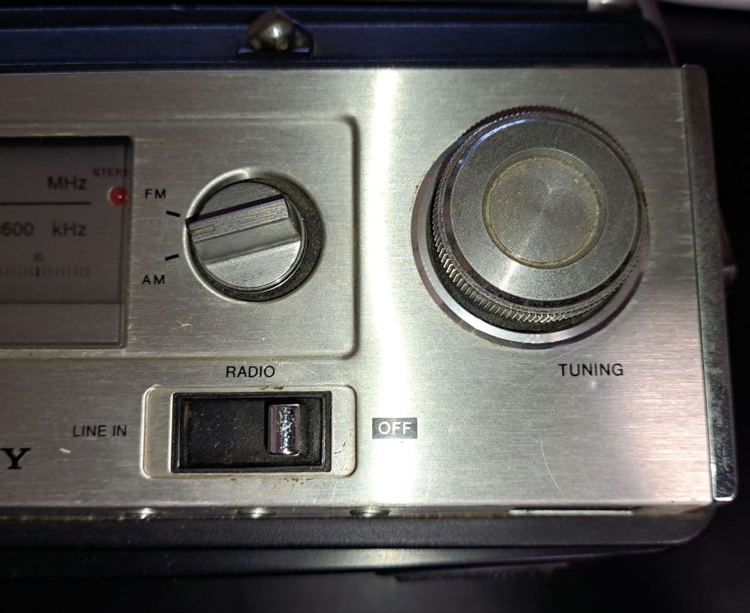 SONY CF-6500 ラジカセ FM/AMラジオ動作確認済アンテナ破損レトロ