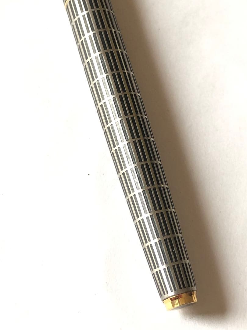 PILOT グレー ストライプ 万年筆18k 750