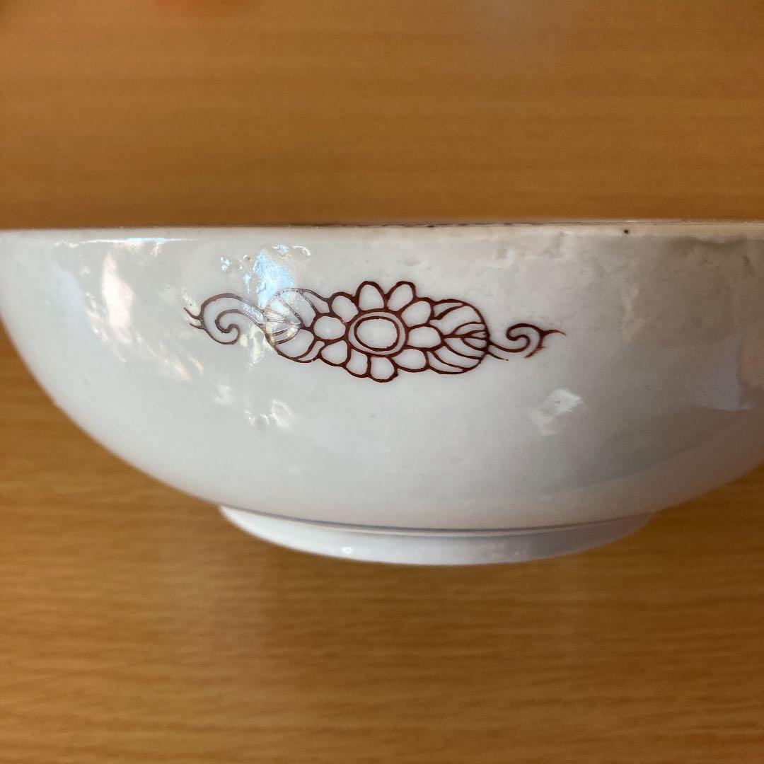 江戸末期　無名　色絵の深鉢