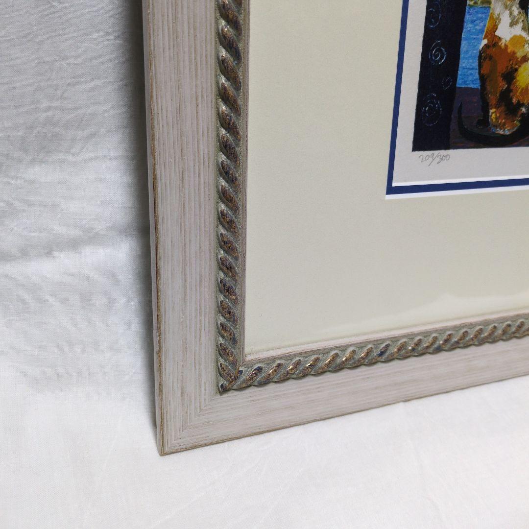 ブレンダ キング　保証書付　リトグラフ　フォルマスキャット　額入り