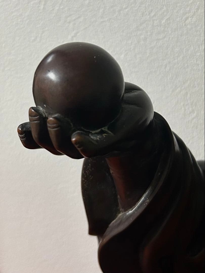 中国 時代 銘木紫檀 羅漢坐像 阿羅漢 座像 10kg 高さ43.5cm