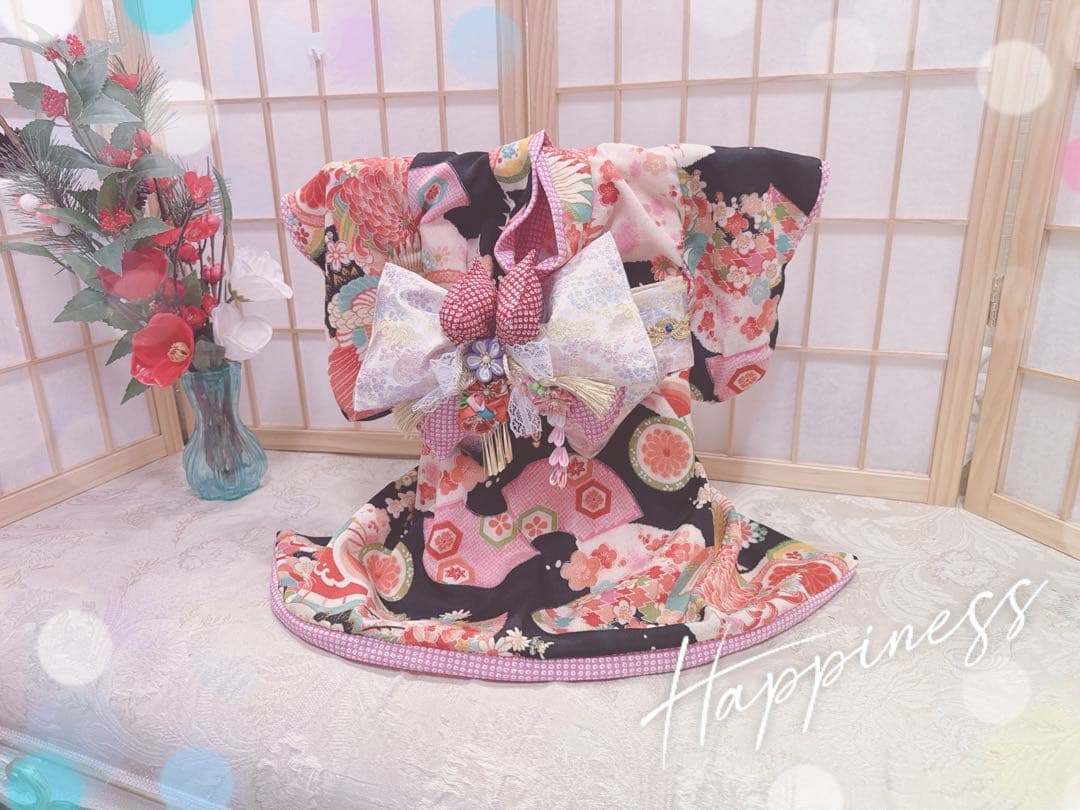 B461.pon2pan2☆犬オーダーお着物☆犬オーダーお引き摺りお着物