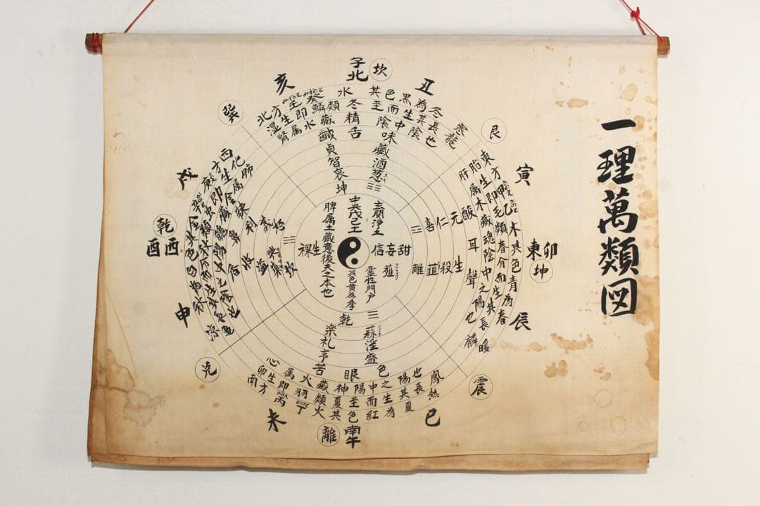 5358 垂幕　天道総天壇　「壬子年新年節 天道略説」　布製　14枚綴　送料無料